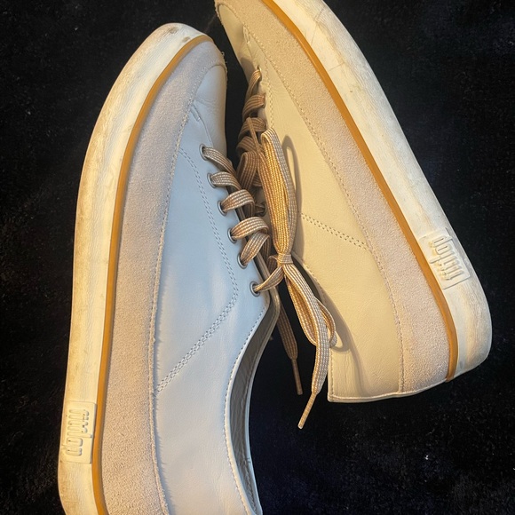 Fitflop leather‎ beige sneakers lace up size 9 - Picture 5 of 10